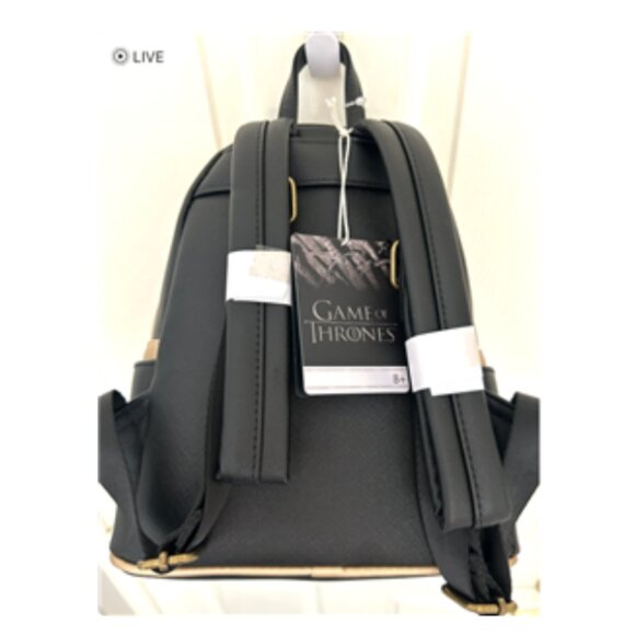 Loungefly Game Of Thrones Queen Cersei Armor Mini Backpack Limited Edition NWT - Picture 3 of 4